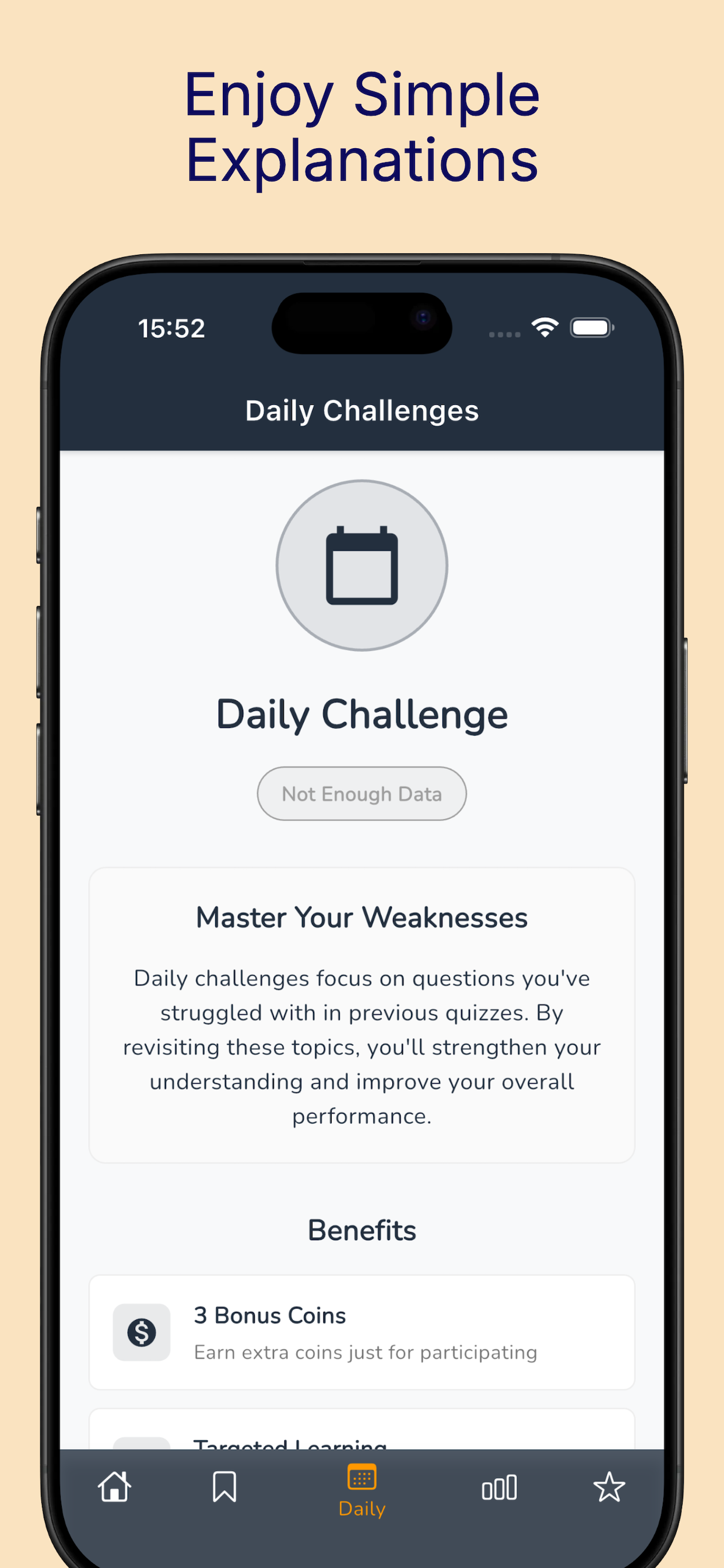 Detailed explanations and progress analytics